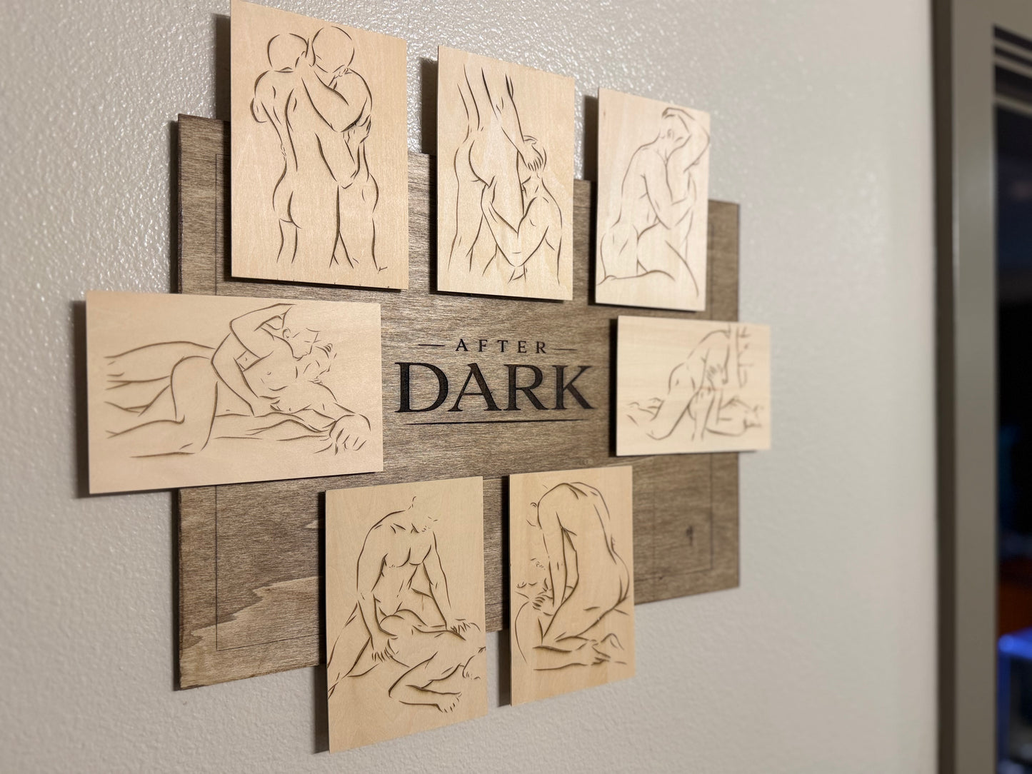 “After Dark: Tension & Form” | Handcrafted Wood Wall Art