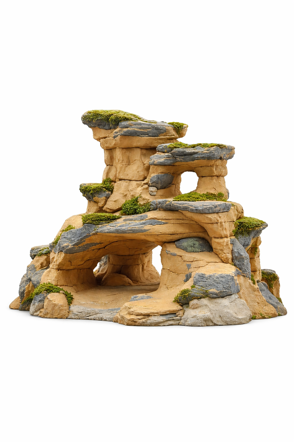 Modular Shrimp Habitat System - Moss Covered
Aquarium Caves (Set of 4)