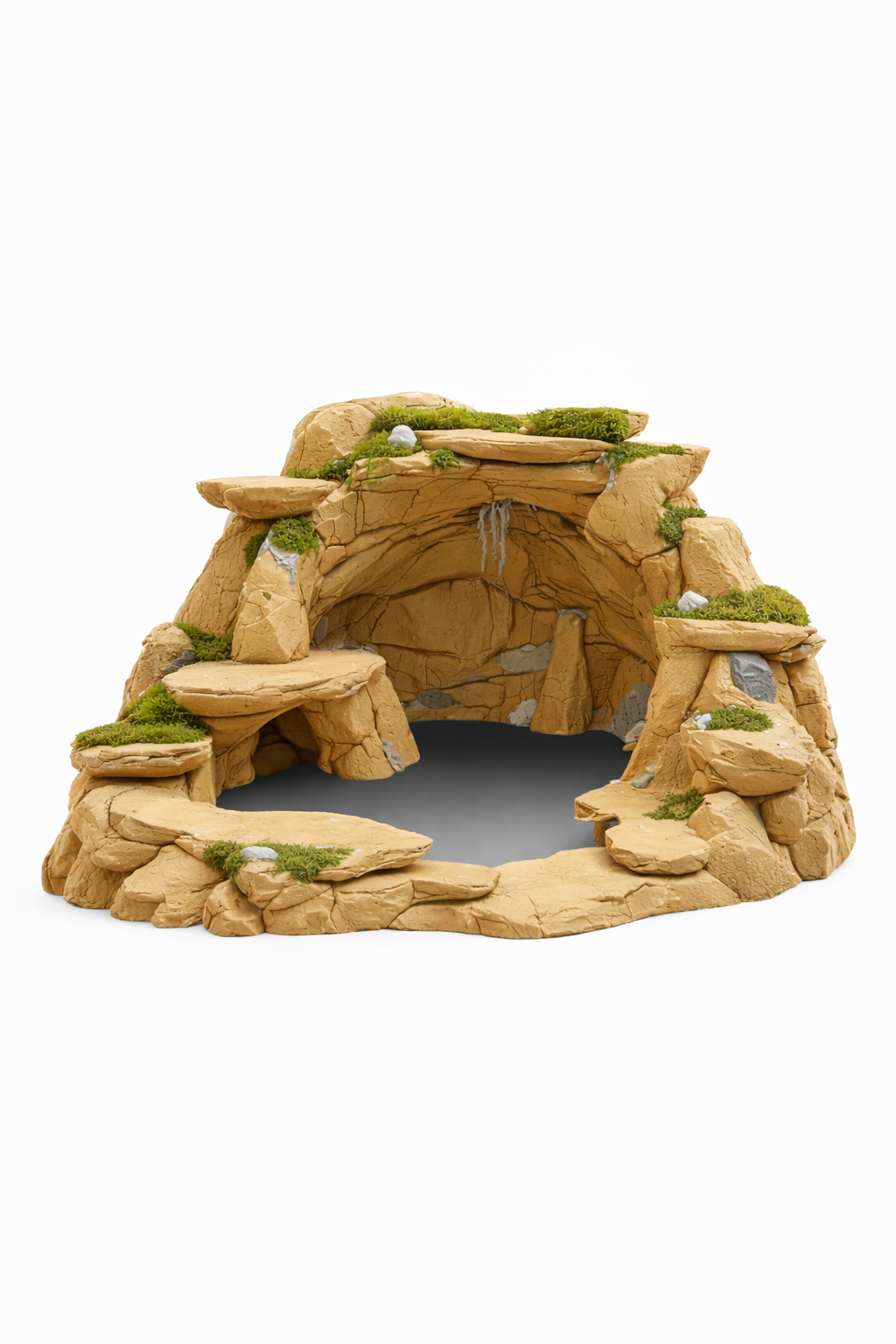 Modular Shrimp Habitat System - Moss Covered
Aquarium Caves (Set of 4)